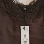 Thumbnail for Satin cami with lace