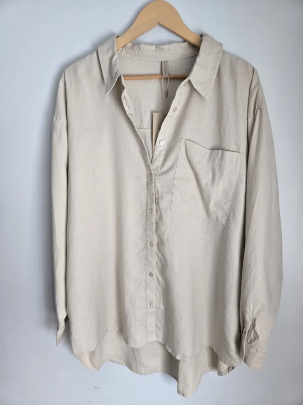 Featured image for Beige linen blend shirt SoyaConcept