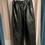 Featured thumbnail for Pantalon cuir Garage jambes larges