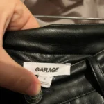 Thumbnail for Pantalon cuir Garage jambes larges