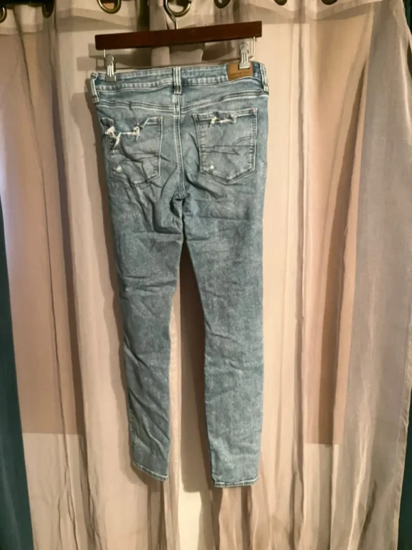 Image for 2 paires de jeans troués skinny AE