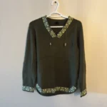 Featured thumbnail for Chandail vert en laine d'alpaga