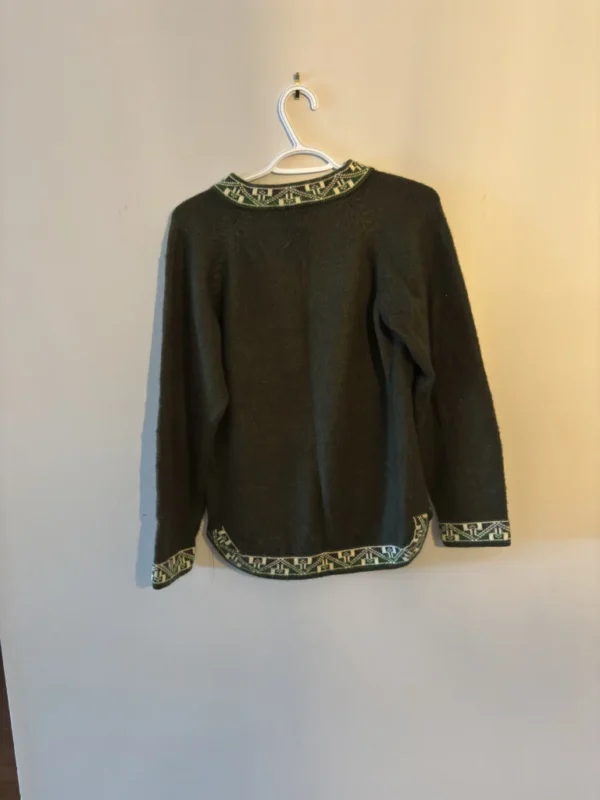Image for Chandail vert en laine d'alpaga