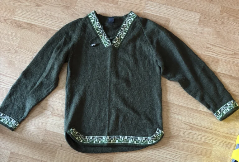 Image for Chandail vert en laine d'alpaga