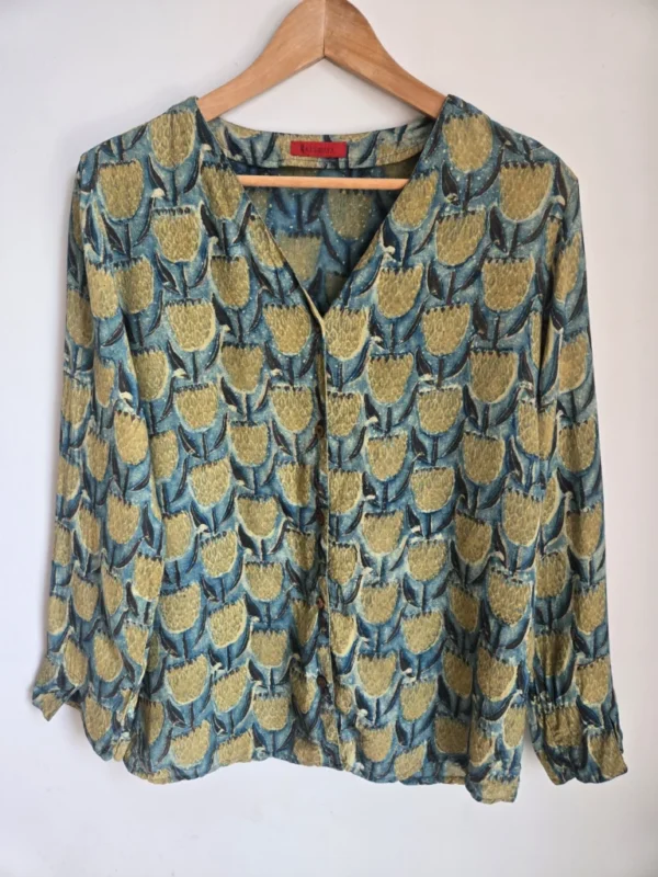 Featured image for Kumbaya flowing blouse with tulips