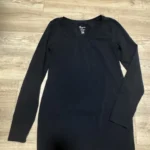 Featured thumbnail for XXS - T-shirt Thyme maternité manche longue noir