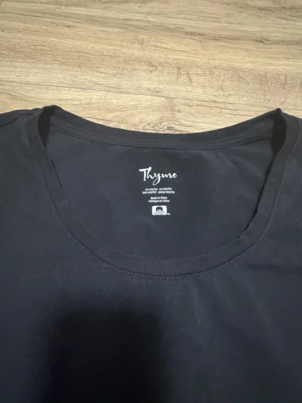 Image for XXS - T-shirt Thyme maternité manche longue noir