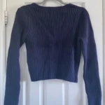 Thumbnail for Cardigan crop en coton