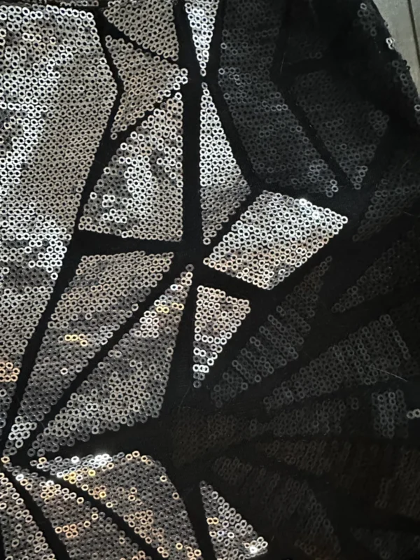 Image for Jupe paillettes noir et argent