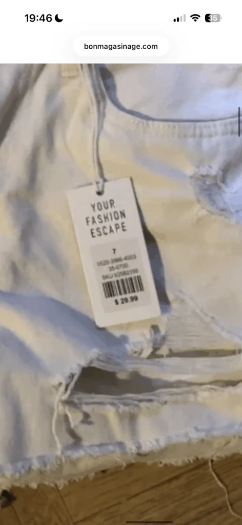 Image for Short beige pâle