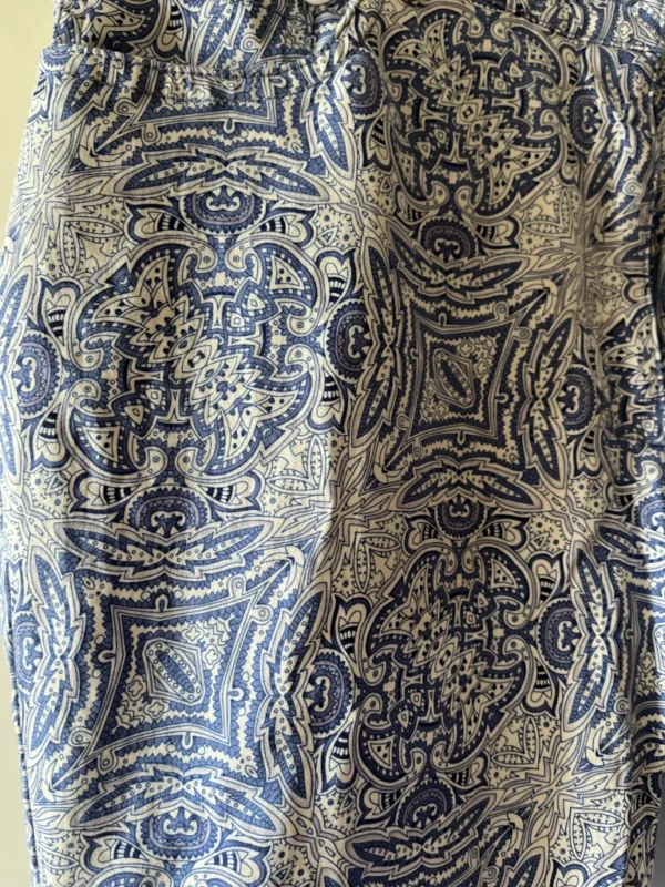 Image for Pantalon long 97% coton- bleu/blanc  Nygard  8P