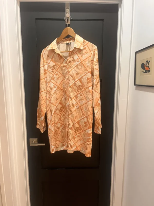 Featured image for Robe / tunique chemise orangée
