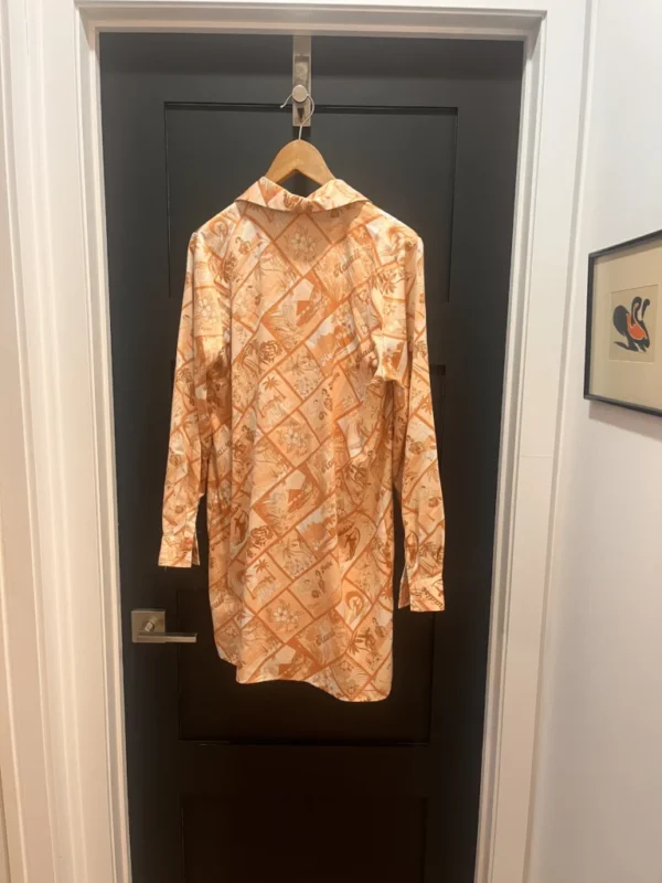Image for Robe / tunique chemise orangée