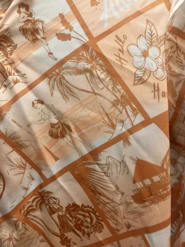 Image for Robe / tunique chemise orangée