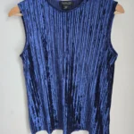 Featured thumbnail for Blue textured sleeveless top Rachel Zoe