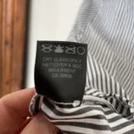 Thumbnail for Pink Tartan blouse à rayures 100% coton col montant avec volants et perles - Taille 4
