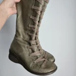 Featured thumbnail for Miz Mooz green/khaki leather boot