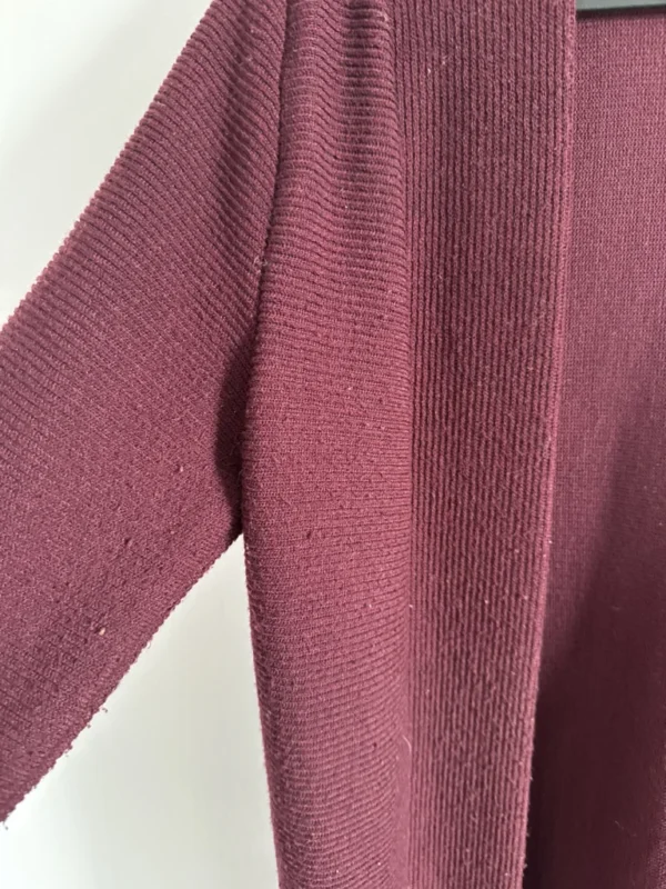 Image for Cardigan long rouge vin