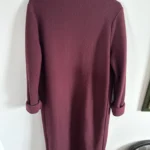 Thumbnail for Cardigan long rouge vin