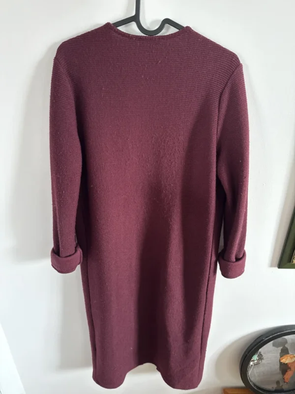 Image for Cardigan long rouge vin