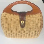 Featured thumbnail for Vintage wicker handbag