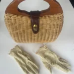 Thumbnail for Vintage wicker handbag