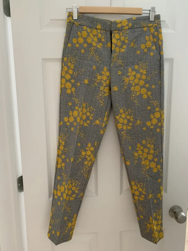 Featured image for Checkered pants with embroidery detail
