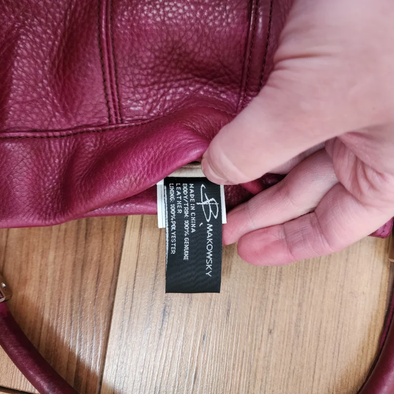 Image for Sac à main en cuir véritable couleur magenta