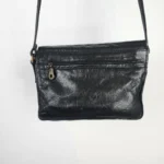 Thumbnail for Sac bandoulière ultra-pratique en cuir véritable noir