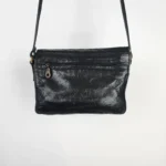 Thumbnail for Sac bandoulière ultra-pratique en cuir véritable noir