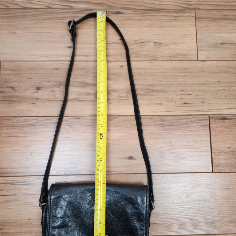 Image for Sac bandoulière ultra-pratique en cuir véritable noir