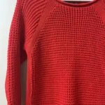 Thumbnail for Red knitted jumper Zara