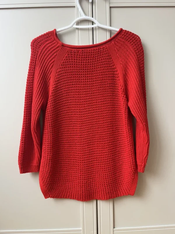 Image for Red knitted jumper Zara