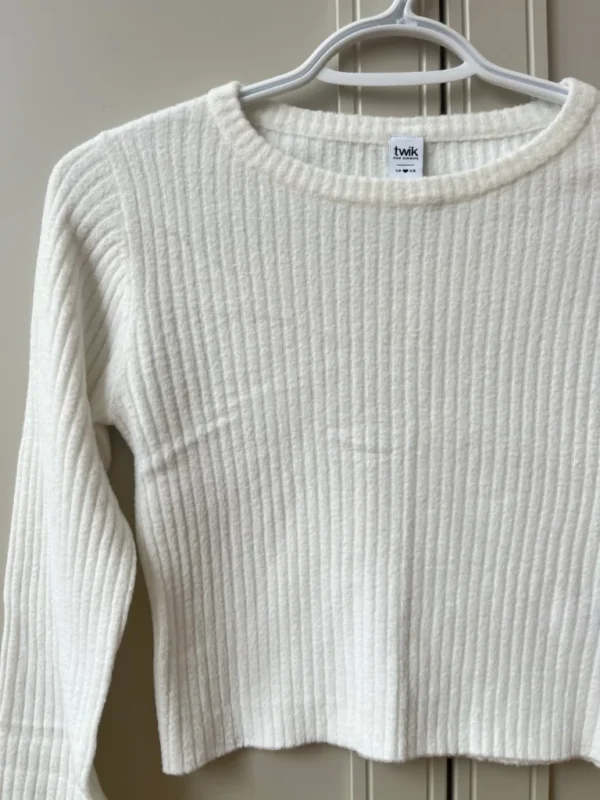 Image for Chandail blanc crop Twik