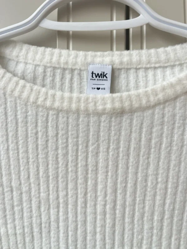 Image for Chandail blanc crop Twik