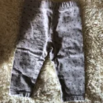 Thumbnail for Leggings taupe fleuri rose -rouge