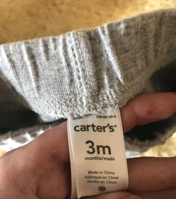 Image for Pantalon 3 mois joggings gris imparfait