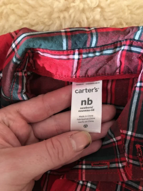 Image for Cache couche chemise bébé naissant