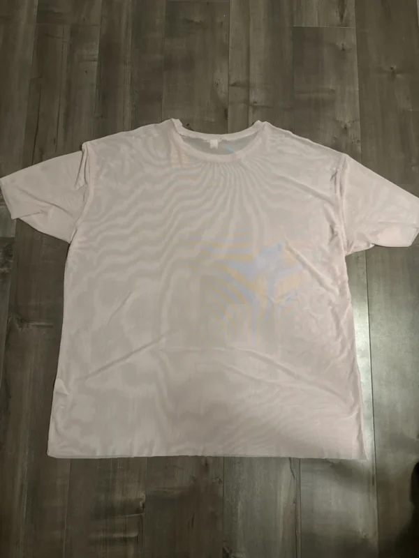 Image for Chandail en filet rose pale oversized