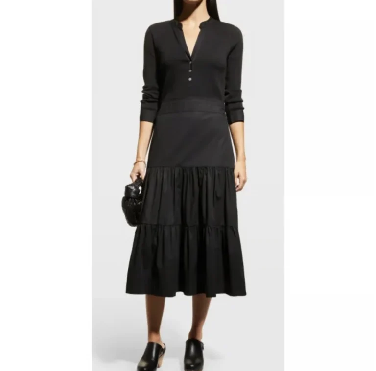 Image for Veronica Beard Jeans Black maxi dress