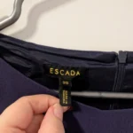 Thumbnail for Escada/Robe Bleu Marin Sz 38EU