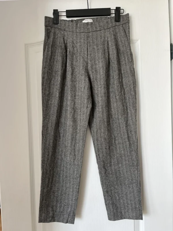 Image for Babaton Cohen grey and white wool and cashmere trousers size 4