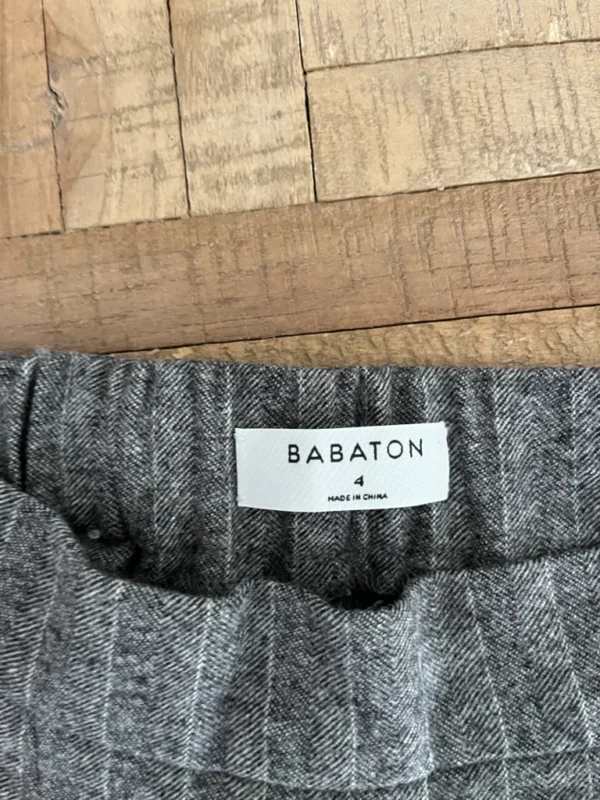 Image for Babaton Cohen grey and white wool and cashmere trousers size 4