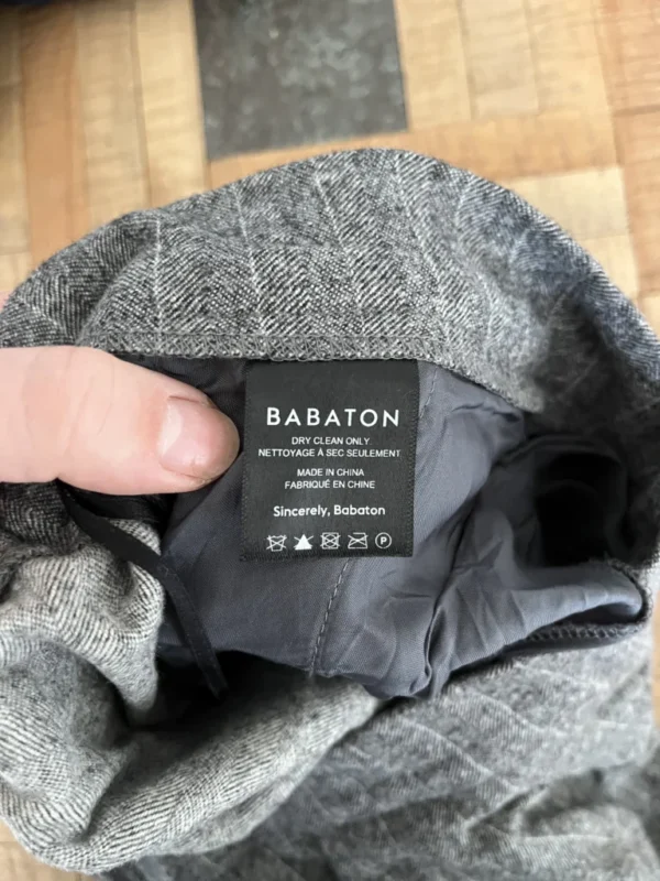 Image for Babaton Cohen grey and white wool and cashmere trousers size 4