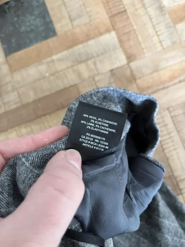 Image for Babaton Cohen grey and white wool and cashmere trousers size 4
