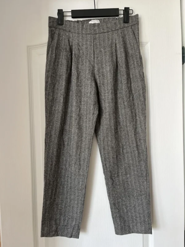 Image for Babaton Cohen grey and white wool and cashmere trousers size 4