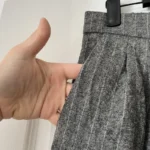 Thumbnail for Babaton Cohen grey and white wool and cashmere trousers size 4