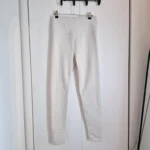 Featured thumbnail for Beige high-waisted leggings Small