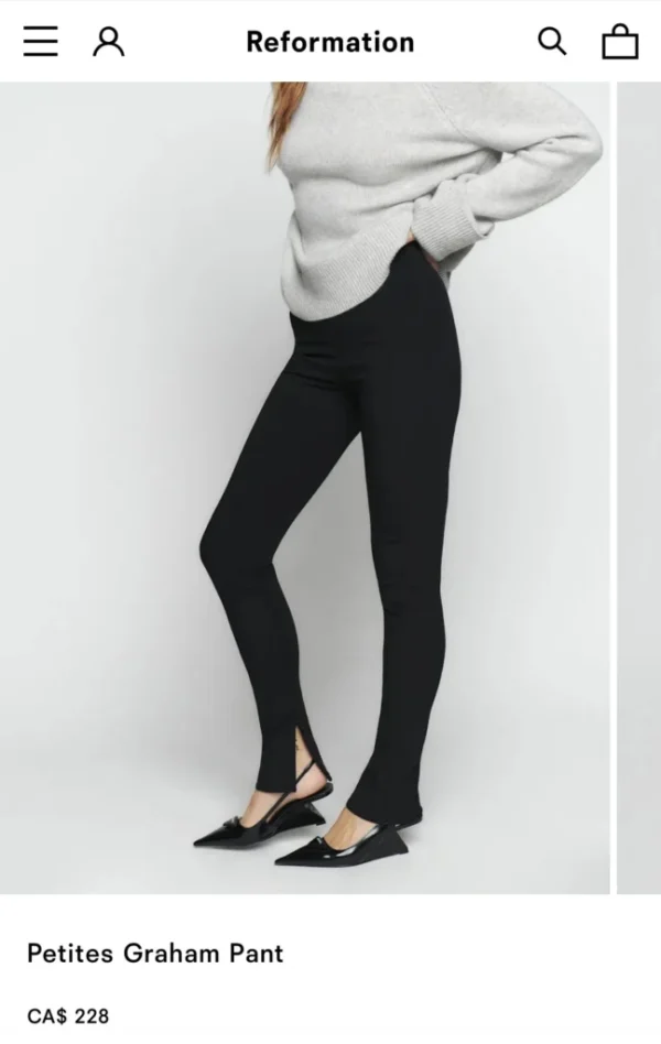Image for Women's Reformation leggings size XS black