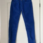 Featured thumbnail for Sandro blue velvet trousers size 36